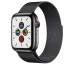 Apple Watch Series GPS+Cellular smart watch, 44mm,Stainless steel, Gray/Black strap thumbnail