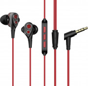 UIISII BA-T8S Hibrid drive, Hi-Res Audio  microphone earphone Red 