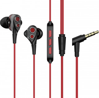 UIISII BA-T8S Hibrid drive, Hi-Res Audio  microphone earphone Red Mobile