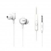 UIISII U8 wired microphone earphone with dynamic drive White 