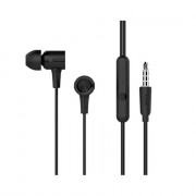 UIISII U7 wired microphone earphone Black 