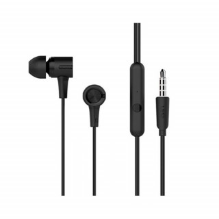 UIISII U7 wired microphone earphone Black Mobile