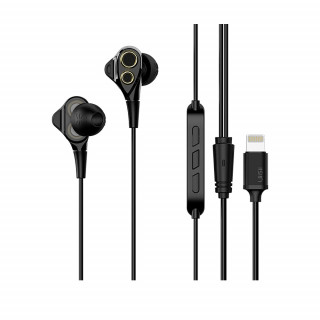 UIISII I8 Lightning connector, (Hi-res Audio quality microphone headset equipped with two dynamic drivers) Mobile