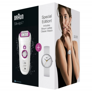 BRAUN SE7-521GS EPILATOR + Braun women watch Dom