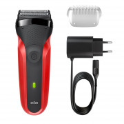 BRAUN 3 300s MEN'S RAZOR red 