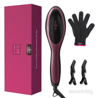 Anjou AJ-HC001 ionic hair straightener  brush Dom