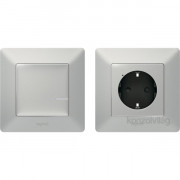 Legrand Valena Life Netatmo Paired Set: 1 Smart connector  + 1 Wireless Switch - aluminium 