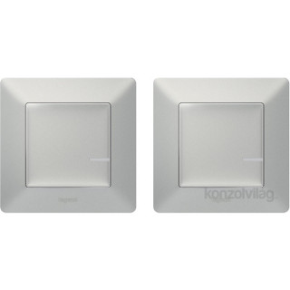 Legrand Valena Life Netatmo Paired Set: 1 Smart Switch + 1 Wireless Switch aluminum Dom