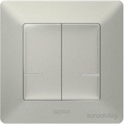 Legrand Valena Life Netatmo Wireless Switch - double single pole aluminum 