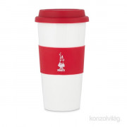 Bialetti "Coffe to go" 400 ml red porcelain portable coffee mug 