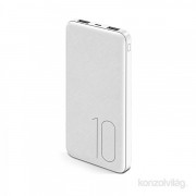 Usams 10KCD6202 2A 2x USB 10000mAh White powerbank 