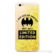 Bat Girl 007 Samsung A40 glittery liquid Gold back cover 