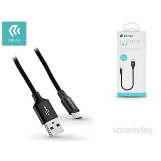 Devia ST328077 Pheez Black Micro USB data and charging cable 25 cm powerbank cable Mobile