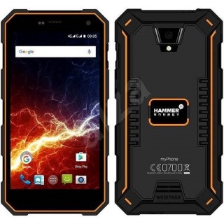 myPhone HAMMER ENERGY 5,5" 3/32GB LTE Dual SIM Black-orange drop, dust and impact resistant smart phone Mobile