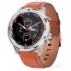 Garett Men 5S orange leather strap smart watch thumbnail