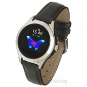 Garett Women Naomi Black leather strap smart watch 