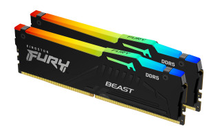 Kingston Fury memória 32GB DDR5 5600MHz Kit(2x16GB) Beast RGB Black PC