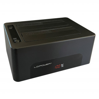 LC-Power LC-DOCK-U3-V priključna stanica za disk za pohranu podataka USB 3.2 Gen 1 (3.1 Gen 1) Type-B Crno PC