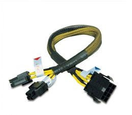 Akasa PSU extension cable splits 4+4 0,3 m PC