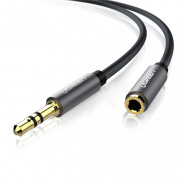 UGREEN AUX priključak audio produžni kabel 3,5 mm 1 m (crno-sivo) (UG10592) 