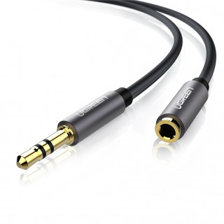 UGREEN AUX priključak audio produžni kabel 3,5 mm 1 m (crno-sivo) (UG10592) PC