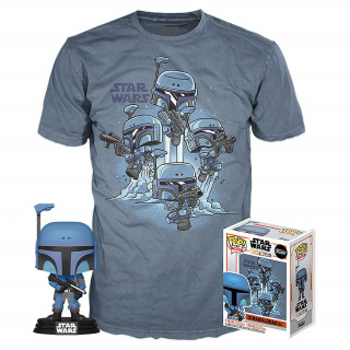 Funko Pop! The Mandalorian: Tee Box Figure and T-Shirt L Set Merch