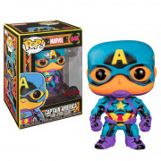 Funko Pop! Marvel: Black Light Captain America #648 Vinyl Figura 