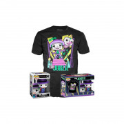 Funko Pop! DC Comics: The Joker Vinyl Figura with Speaker Tee Box & T-Shirt XL Set 