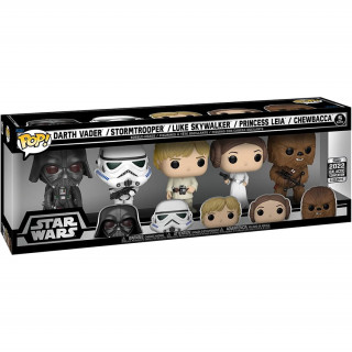 Funko Pop! 5-Pack: Disney Star Wars - Darth Vader / Stormtrooper / Luke Skywalker / Princess Leia / Chewbacca figurice Merch