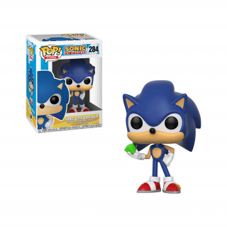 Funko Pop! Games: Sonic The Hedgehog - Sonic With Emerald #284 Vinyl Figura Merch