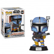 Funko Pop! Star Wars: The Mandalorian - Heavy Infantry Mandalorian (Metallic) #348 Bobble-Head Vinyl Figura 