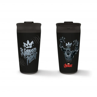 Black Panther (Warrior King) Metal Travel Mug Merch