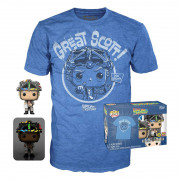 Funko Pocket Pop! & Tee: Back to the Future - Doc with Helmet (Glows in the Dark) Vinyl Figura & Majica (M) 