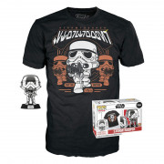 Funko Pop! & Tee: Disney Star Wars - Stormtrooper (Special Edition) Bobble-Head Vinyl Figura & Majica (L) 