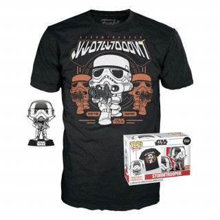 Funko Pop! & Tee: Disney Star Wars - Stormtrooper (Special Edition) Bobble-Head Vinyl Figura & Majica (L) Merch