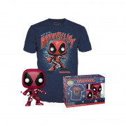 Funko Pop! & Tee (Adult): Marvel - Deadpool Holiday Vinyl Figura i Majica (L) 