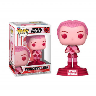 Funko Pop! Disney Star Wars: Valentines S3 - Princess Leia #589 Bobble-Head Vinyl Figura Merch