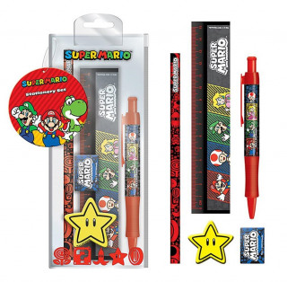 Super Mario (4 Colour) Standard Stationery Set /Merch Merch