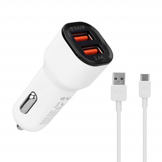 S-Link Car Charger EC30T (White) Mobile