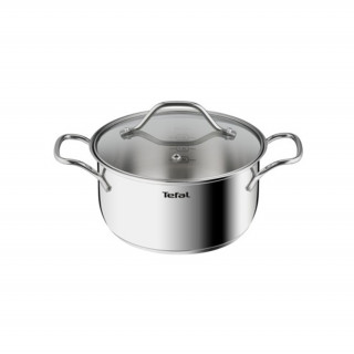 Tefal B8644474 Intuition 20cm stainless steel leg and lid set Dom