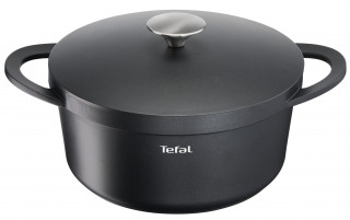 Tefal E2184634 Trattoria cast aluminum lid 24 cm black cooking pot Dom