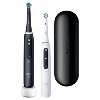 Oral-B iO Series 5 2-piece matte black+white electric toothbrush set Dom