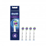 Oral-B EB18-4 3D White 4-piece electric toothbrush replacement head set 