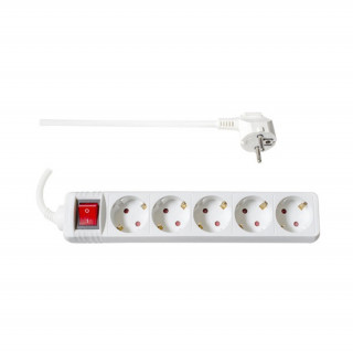 TOO PSW-530S 5 sockets 3 meters 3x1.5mm2 white switch distributor PC