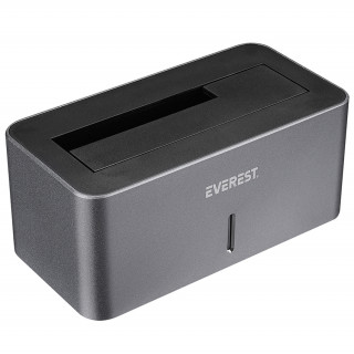 Priključna stanica za HDD Everest - HD3-530 (2,5&quot;/3,5&quot; HDD USB-A 3.0, maks.: 8TB, siva) PC