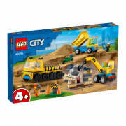 LEGO City Građevinski kamioni i kran s kuglom za rušenje (60391) 