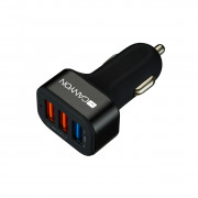 Canyon CNE-CCA07B Triple USB Car Charger Black 