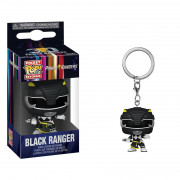 Funko Pocket Pop! Power Rangers - Crni Ranger privjesak za ključeve od vinilne figure (FK72149) 