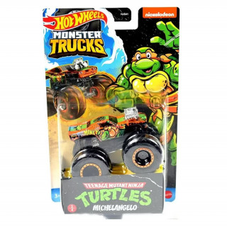 Hot Wheels Monster Trucks - Tinejdžerske Ninja kornjače - Michelangelo (HJG41-HKM23) Igračka