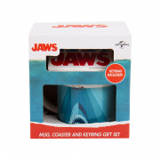 Šalica, podmetač za čaše i privjesak za ključeve Jaws (250 ml) 